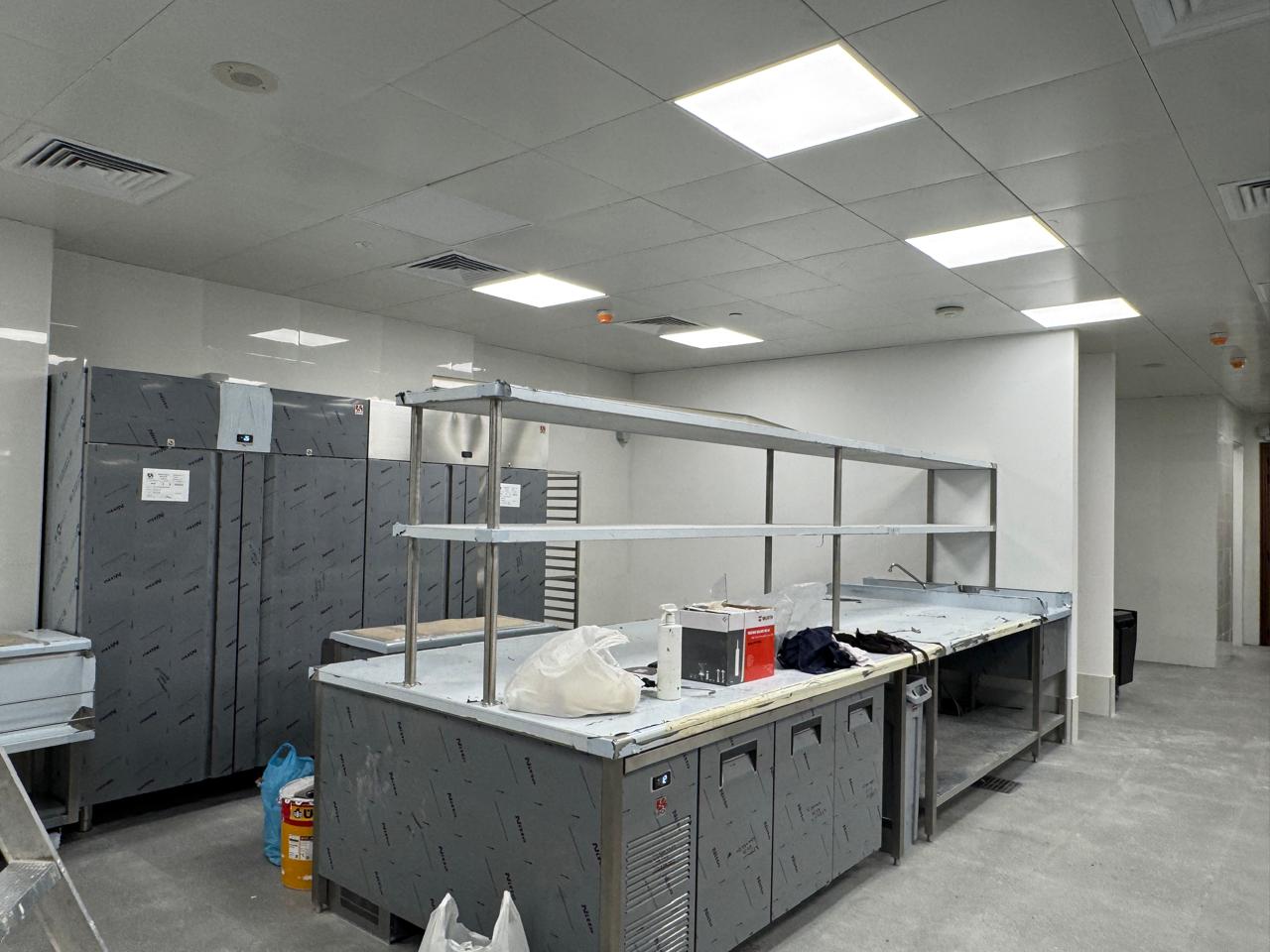 Waldorf Astoria ballroom new kitchen with lift and washrooms