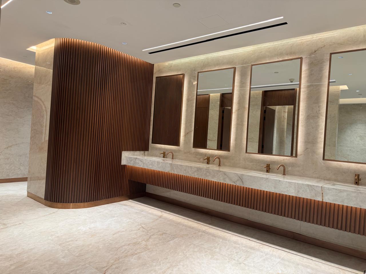 Waldorf Astoria ballroom new kitchen with lift and washrooms